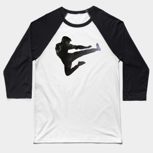 Karate Kick Baseball T-Shirt